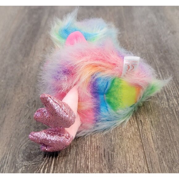TY Beanie Boos Asha Rainbow Ostrich No Hang Tag - Picture 6 of 7